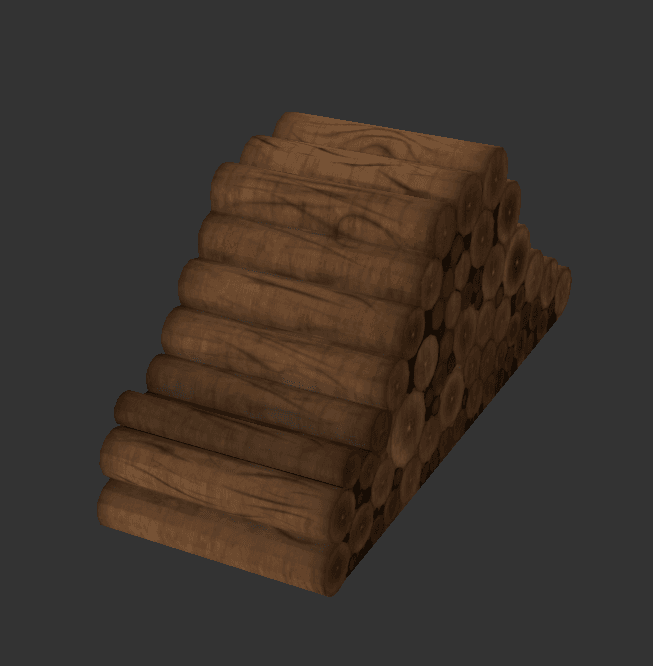 Side Log Pile